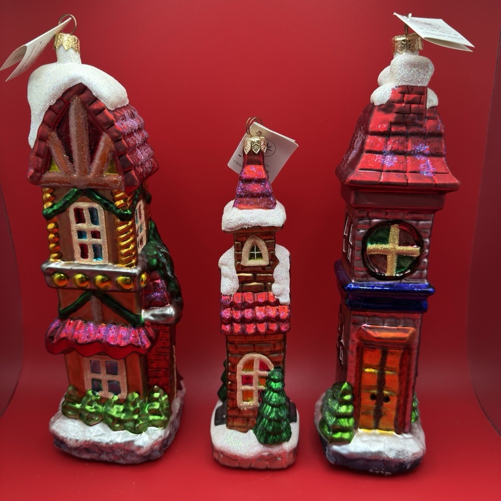 Christopher Radko Vintage 1998 "Sugar Hill II" Home Of‎ The Holiday Series Set